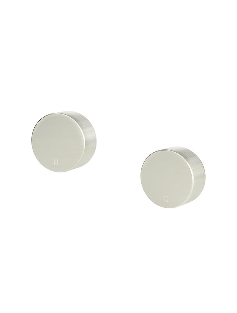 Circular Wall Taps - PVD Brushed Nickel — view 1
