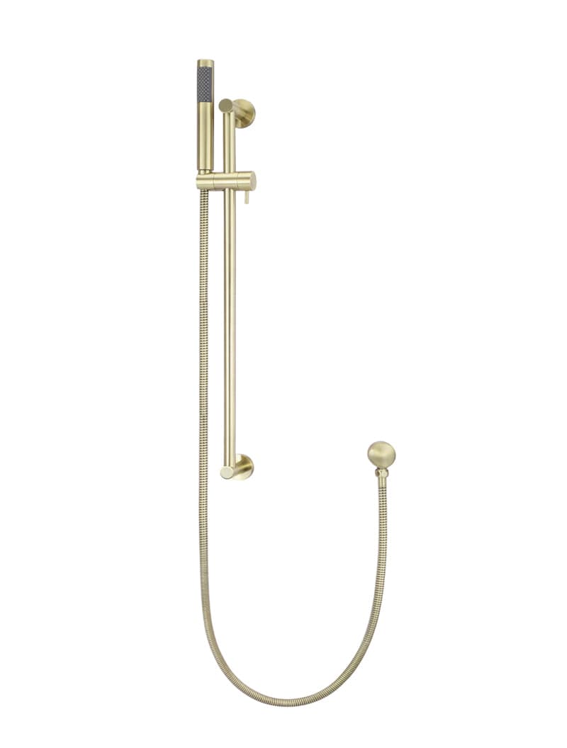 Round Hand Shower on Rail Column - PVD Tiger Bronze — view 1