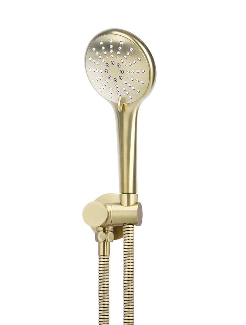Round Hand Shower on Swivel Bracket - PVD Tiger Bronze — view 1