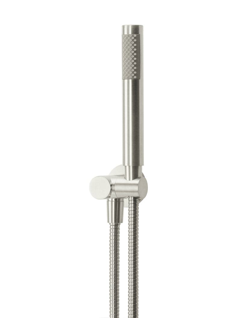 Round Shower on Swivel Bracket - PVD Brushed Nickel — view 1