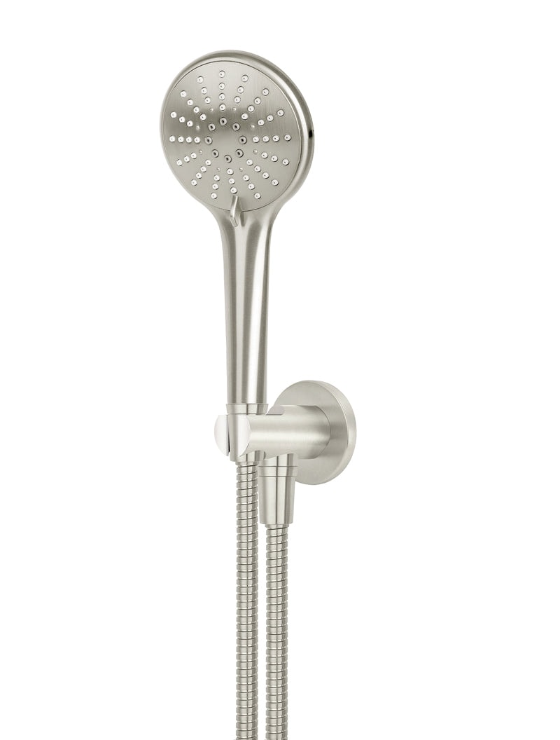 Meir Round Fixed Bracket with Three-Function Hand Shower