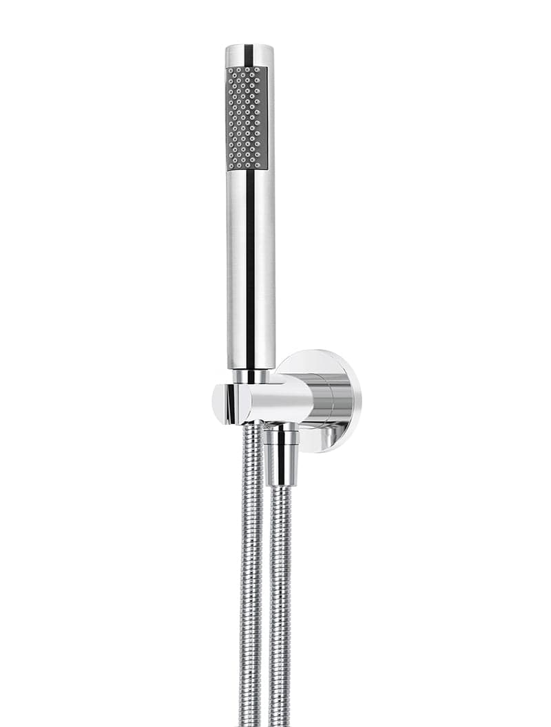 Round Hand Shower on Fixed Bracket - Chrome — view 1