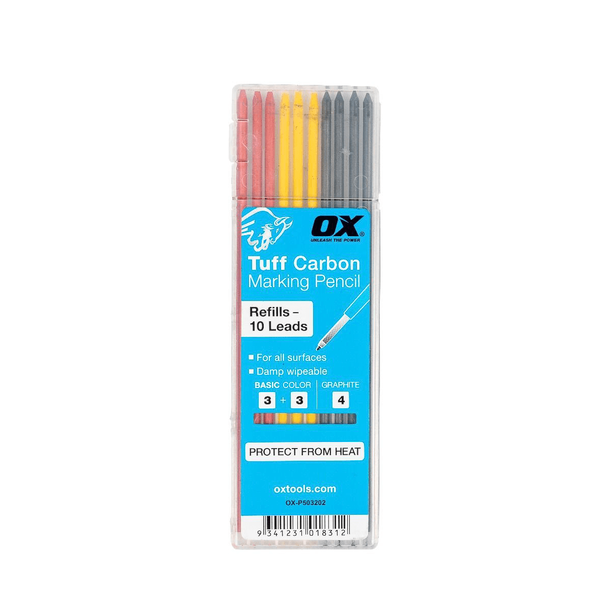 OX Tuff Carbon-Basic Colour Graphite Lead(10pk) — view 1