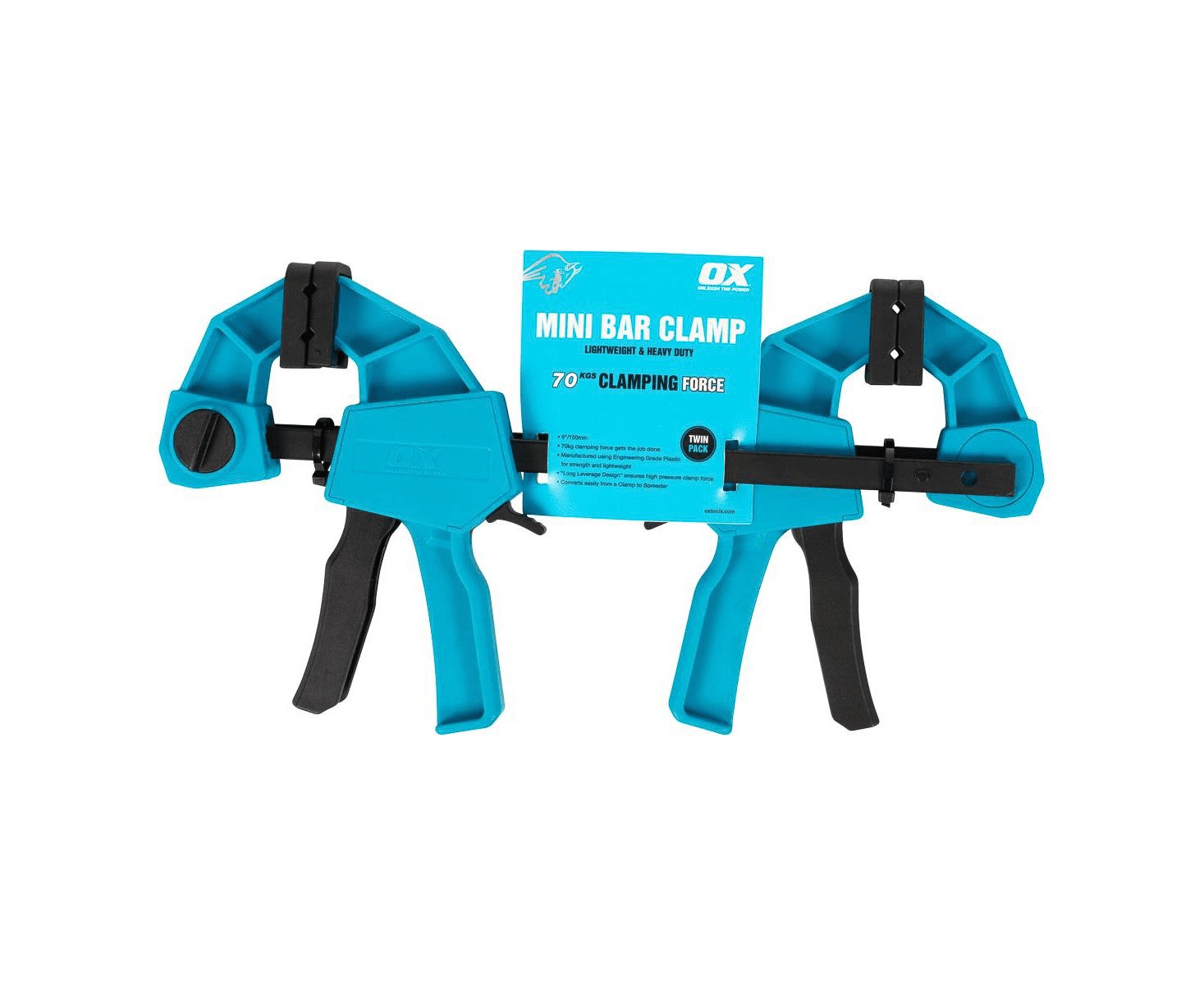 OX Pro Series Mini Bar Clamp Twin Pack 150mm (6″) — view 1