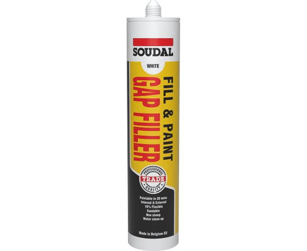 Soudal Fill And Paint Gap Filler (White) — view 1