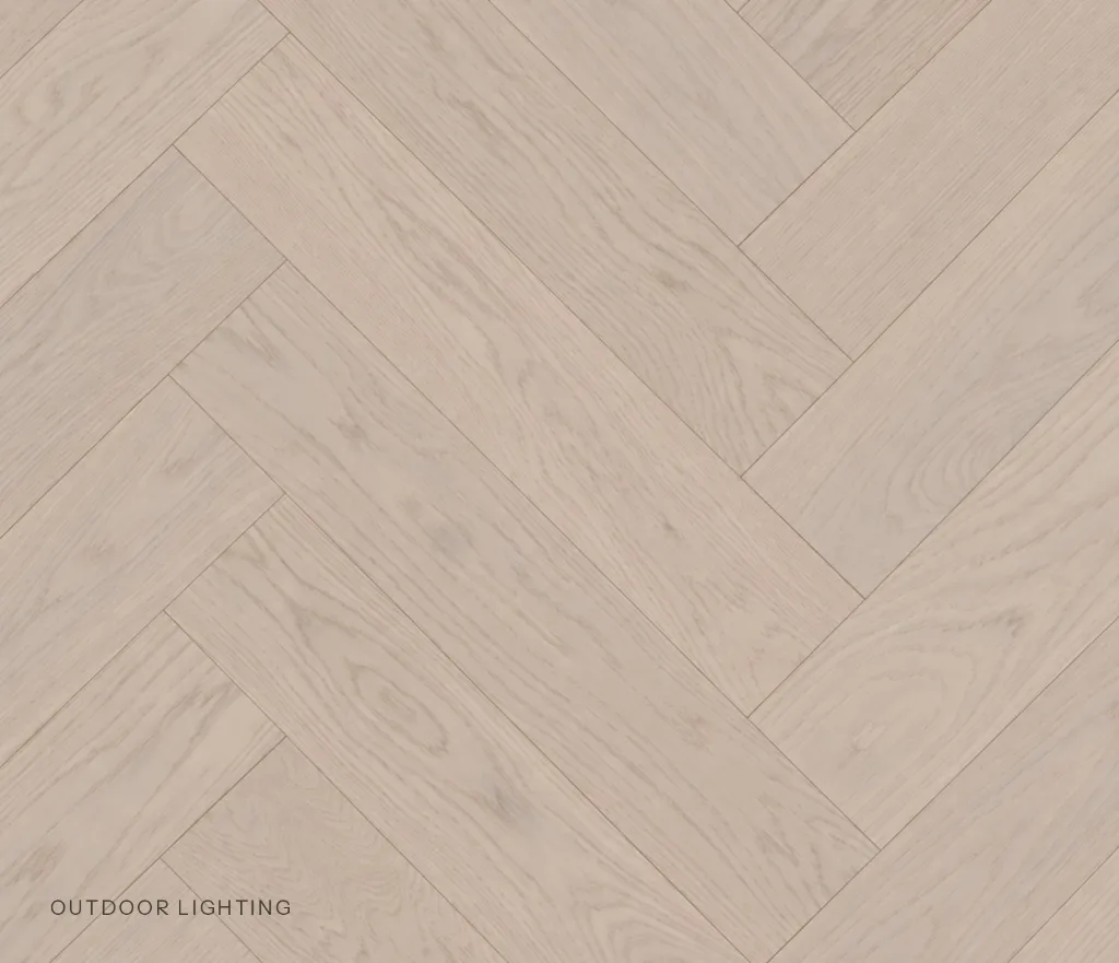 Herringbone Timber Flooring - Silver Lining