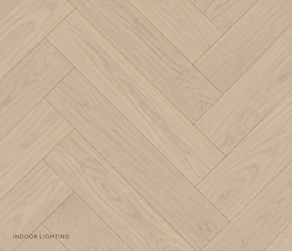 Herringbone Timber Flooring - Silver Lining