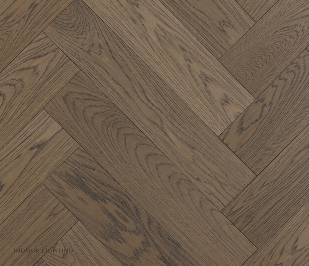 Herringbone Timber Flooring - Mink